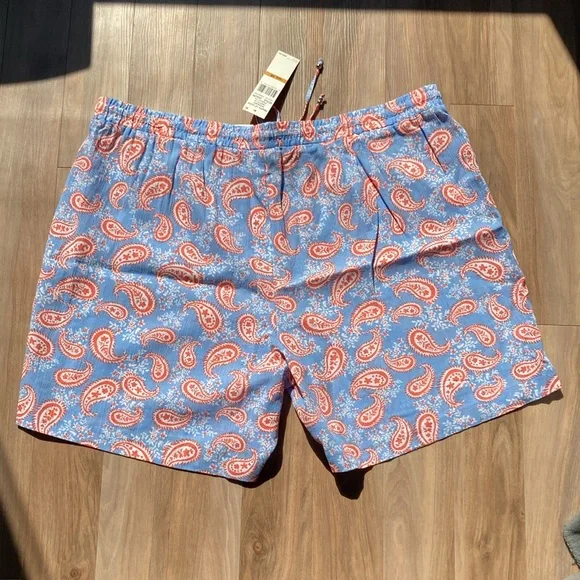 Hearts of Palm short paisley floral print pull on short cotton casual boho 3X - Picture 6 of 15